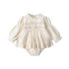 Vestido de Festa Infantil de Renda com Saia Tutu - Primavera/Verão