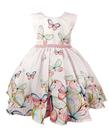 Vestido de Festa Infantil Rosa com Borboletas Vestido de Festa Infantil Rosa com Borboletas