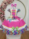Vestido de Festa Junina Infantil Junino Caipira Quadrilha - Tamanho P a GG Vestido de Festa Junina Infantil Junino Caipira Quadrilha - Tamanho P a GG