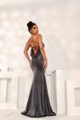 Vestido de Festa Kate Lurex Drapeado Preto - Dot
