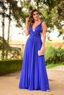 vestido de festa longo liso