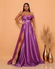 vestido de festa roxo