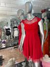Vestido de Festa Vermelho com glitter - Tamanho G