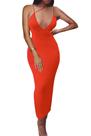 Vestido de Halloween PRIMODA feminino laranja neon Vestido de Halloween PRIMODA feminino laranja neon