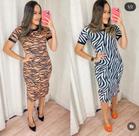 Vestido de lista preta