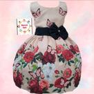 vestido de luxo floral com borboleta