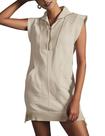 Vestido de moletom Qiaomai Summer com decote em V sem mangas para mulheres