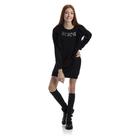 Vestido de Moletom Tamanho 14 Preto Manga Comprida Believe - Costão
