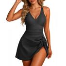 Vestido de natação Zando Black One Piece para mulheres 2026 tamanho L Vestido de natação Zando Black One Piece para mulheres 2026 tamanho L
