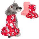Vestido de Navidad para Perros Pequeños cyeollo 2 Pack Disfraz de Muñeco de Nieve XS
