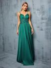 Vestido de Noite Mgiacy com Decote V, Lantejoulas e Patchwork