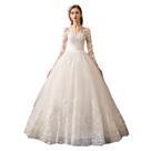 Vestido de Noiva Casamento Princesa Manga Comprida Renda Vestido de Noiva Casamento Princesa Manga Comprida Renda