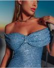 Vestido de Paete Party Azul
