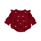Vestido De Princesa Com Laço Para Meninas, Macacão Para Bebês De 0-2 Anos, Presente De Aniversário