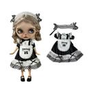 Vestido De Princesa Com Renda E Casaco De Coelho Doce, Roupas Fofas Para Boneca Blythe BJD 6/1 OB24 Vestido De Princesa Com Renda E Casaco De Coelho Doce, Roupas Fofas Para Boneca Blythe BJD 6/1 OB24