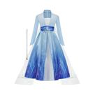 Vestido De Princesa Elsa Frozen Para Meninas, Manga Longa, Fantasia De Halloween, Roupas De Carnaval