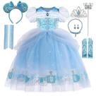 Vestido de princesa ERGO QUEEN Princess Blue de 5 a 6 anos +Acc