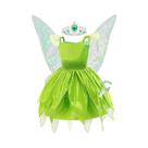 Vestido De Princesa Fada Com Asas Para Meninas, Fantasia De Halloween, Vestido De Tinkerbell Para Vestido De Princesa Fada Com Asas Para Meninas, Fantasia De Halloween, Vestido De Tinkerbell Para