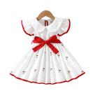 Vestido De Princesa Floral Respirável Para Meninas, Verão 2025, Manga Curta, 0-3 Anos