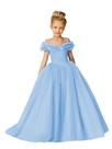 Vestido de princesa GETCUTE azul claro de tule para menina tamanho 8