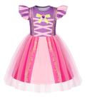 Vestido de princesa HenzWorld Purple Tule Slutter Sleeve 3T
