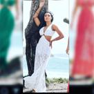 Vestido de renda branco
