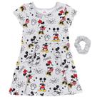 Vestido de skatista Disney Mickey Mouse Minnie Mouse Girl Grey 10-12