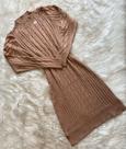 vestido de trança tricot