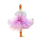 Vestido De Tule Com Lantejoulas Para Animais De Estimação, Roupa Luxuosa Para Casamento Para Cães E