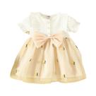 Vestido De Verão Em Algodão Com Laço Para Bebê Menina, Vestido Princesa Doce E Confortável, Roupas