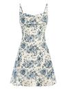 Vestido de verão Floerns com estampa floral feminina com alça espaguete 11Y Vestido de verão Floerns com estampa floral feminina com alça espaguete 11Y