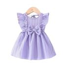 Vestido De Verão Para Bebê Menina 0-24 Meses, Conjunto De Princesa Com Faixa Para a Cabeça, 2 Peças,
