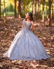 Vestido debutante prata