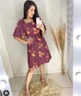 Vestido desiree crepe dry flowers