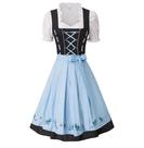 Vestido Dirndl da Oktoberfest Jasambac German Cosplay Blue 2XL
