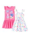 Vestido Disney Lilo & Stitch Toddler Girl, pacote com 2 unidades, 8-9Y Vestido Disney Lilo & Stitch Toddler Girl, pacote com 2 unidades, 8-9Y