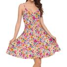 Vestido domirica Spaghetti Strap Floral A Line Summer Women Vestido domirica Spaghetti Strap Floral A Line Summer Women