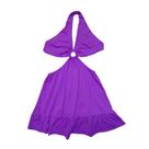 Vestido Dots Argola - Roxo Score