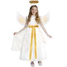 Vestido dourado Angel Costume Spooktacular Creations, grande de 10 a 12 anos