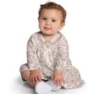 Vestido e Calcinha Bebê Menina Milon em Cotton