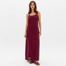Vestido Easy Lança Perfume Sleep Linho Ou26 Bordô Feminino