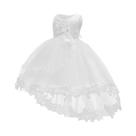 Vestido Elegante Branco De Princesa Para Bebê Menina, Traje Infantil Para 1º Aniversário, Batizado E