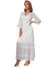 Vestido em lese bordada