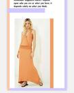 Vestido em malha terroso. M