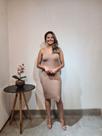 Vestido em Modal Tamanho 36 Bege