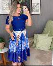 Vestido em suplex com elastano