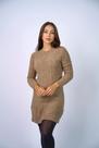 Vestido em tricot feminino mousse- 1098