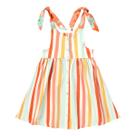 Vestido em Viscolinho Listrado - Três e Já