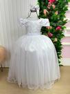 Vestido Enjoy Longo Gabriela Branco Casamento Florista Dama