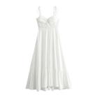 Vestido Espartilho Branco Longo - Sem Mangas, Decote Nas Costas, Para Verão Vestido Espartilho Branco Longo - Sem Mangas, Decote Nas Costas, Para Verão